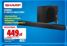 RTV EURO AGD Soundbar HT-SBW312 2,1 Dolby Atmos Sharp oferta