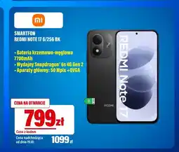 RTV EURO AGD Smartfon Redmi Note 17 6/256 Bk Xiaomi oferta