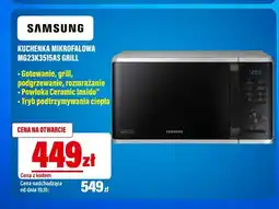 RTV EURO AGD Kuchenka mikrofalowa MG23K3515AS grill Samsung oferta