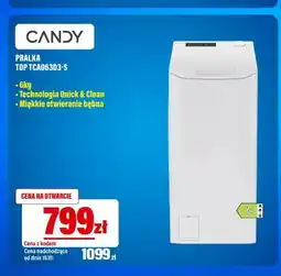RTV EURO AGD Pralka Top TCA063D3-S Candy oferta