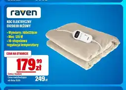 RTV EURO AGD Koc elektryczny EKE003B beżowy Raven oferta