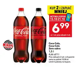 Lewiatan Napój gazowany Coca-Cola Zero cukru oferta