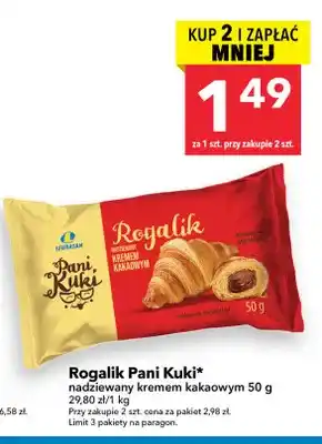 Rogalik Pani Kuki nadziewany kremem kakaowym