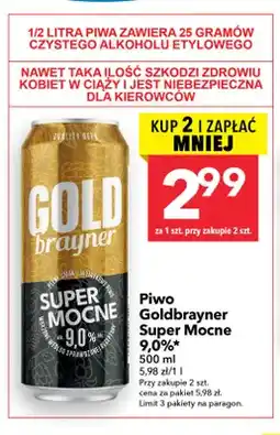 Lewiatan Piwo Goldbrayner Super Mocne 9,0% oferta