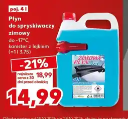 Kaufland Płyn do spryskiwaczy zimowy do -17°C kanister z lejkiem oferta