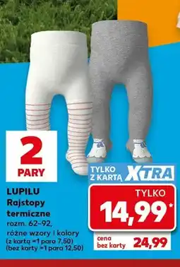 Kaufland Rajstopy termiczne 2-pak rozm. 62-92 Lupilu oferta