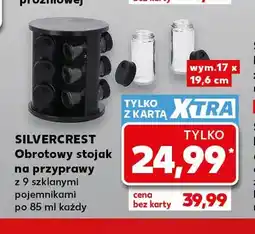 Kaufland Obrotowy stojak na przyprawy z 9 szklanymi pojemnikami Silvercrest oferta