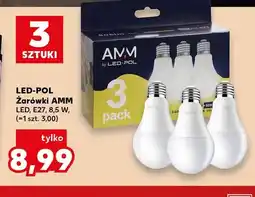 Kaufland Żarówki Amm LED E27 3-pak LED-POL oferta
