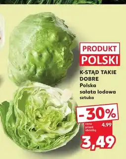 Kaufland Sałata lodowa polska K-Stąd Takie Dobre oferta