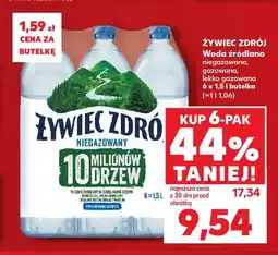 Kaufland Woda źródlana gazowana Żywiec Zdrój 6-pak oferta