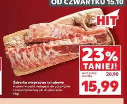 Kaufland Żeberka wieprzowe schabowe krojone w paski oferta