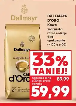 Kaufland Kawa ziarnista Dallmayr d'Oro oferta