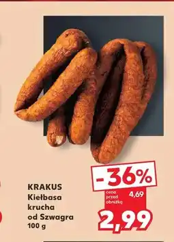 Kaufland Kiełbasa krucha od Szwagra Krakus oferta