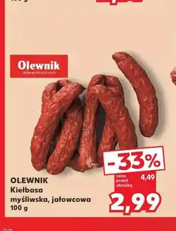 Kaufland Kiełbasa myśliwska Olewnik oferta