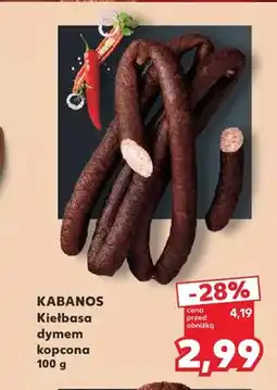 Kaufland Kiełbasa dymem kopcona Kabanos oferta