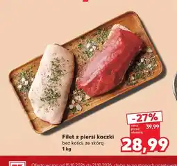 Kaufland Filet z piersi kaczki bez kości ze skórą oferta