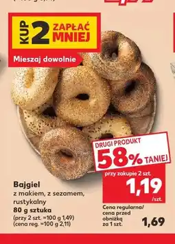 Kaufland Bajgiel z makiem oferta