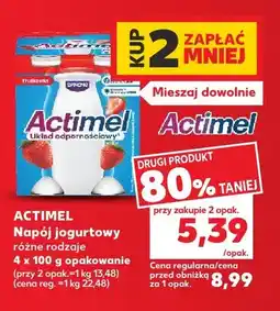 Kaufland Napój jogurtowy Actimel 4-pak truskawkowy oferta