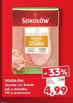 Kaufland Szynka jak u dziadka Sokołów oferta