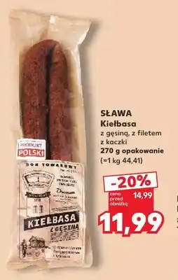 Kaufland Kiełbasa z gęsiną Sława oferta