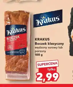 Kaufland Boczek klasyczny wędzony surowy Krakus oferta