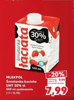 Kaufland Śmietanka Łaciata UHT 30% oferta