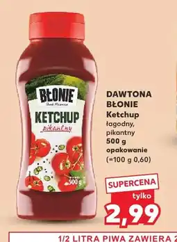 Kaufland Ketchup Błonie łagodny Dawtona oferta