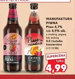 Kaufland Piwo z maliną Manufaktura Piwna oferta