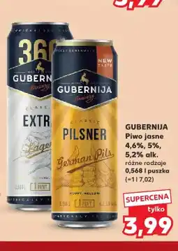 Kaufland Piwo 4,6% alk. Gubernija oferta