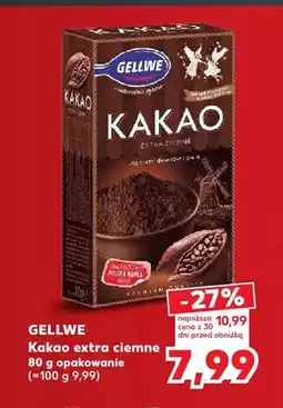 Kaufland Kakao extra ciemne Gellwe oferta