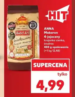 Kaufland Makaron 4-jajeczny krajanka cienka Anna oferta