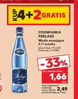 Kaufland Woda gazowana musująca Cisowianka Perlage oferta