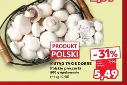 Kaufland Pieczarki polskie K-Stąd Takie Dobre oferta