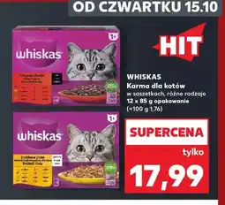 Kaufland Karma dla kotów w saszetkach Whiskas klasyczne posiłki 12-pak oferta