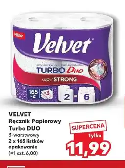 Kaufland Ręcznik papierowy Turbo Duo 3-warstwowy 2-pak Velvet oferta