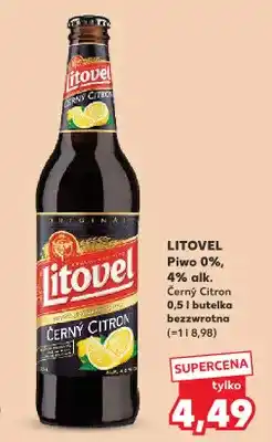 Kaufland Piwo bezalkoholowe Černý Citron Litovel oferta