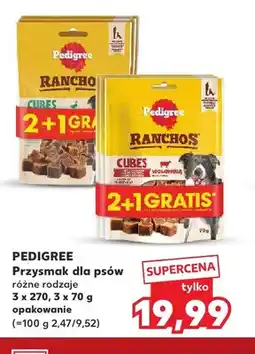 Kaufland Przysmak dla psów Pedigree Ranchos 3-pak oferta