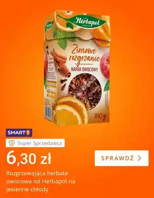 Rozgrzewająca herbata owocowa od Herbapol na jesienne chłody