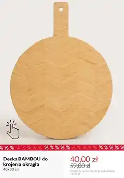 Homla Deska Bambou do krojenia okrągła 40x30 cm oferta