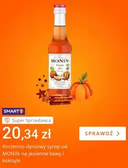Allegro Korzenno-dyniowy syrop od Monin na jesienne kawy i koktajle oferta