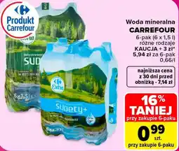 Carrefour Woda mineralna CARREFOUR oferta