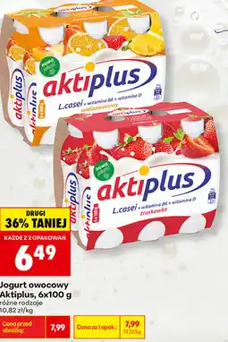 Biedronka Jogurt owocowy Aktiplus oferta