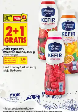 Biedronka Kefir owocowy Mleczna Dolina oferta