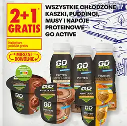 Biedronka Chłodzone kaszki, puddingi, musy i napoje proteinowe Go Active oferta