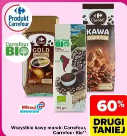 Carrefour Wszystkie kawy marek Carrefour, Carrefour Bio oferta