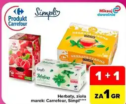 Carrefour Herbaty, zioła Carrefour, Simpl oferta