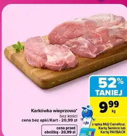 Carrefour Karkówka wieprzowa bez kości oferta