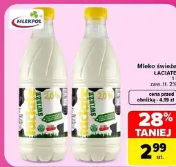 Carrefour Mleko świeże ŁACIATE oferta