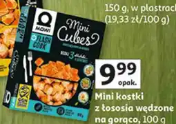 Auchan Mini kostki z łososia wędzone na gorąco MOWI oferta