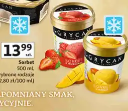 Auchan Sorbet Grycan 500 ml, wybrane rodzaje oferta
